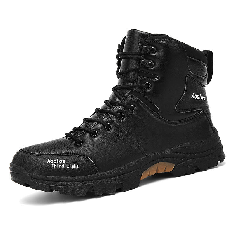 (⏰Limited Time 70% Off Event) Men's Waterproof Non-slip Anti-puncture Hiking Boots Ankle Support Wide Toe Arch Support Orthopedic Work Boots