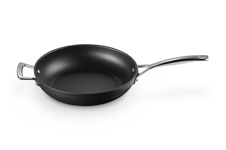 Toughened Non-Stick Deep Frying Pan with Helper Handle