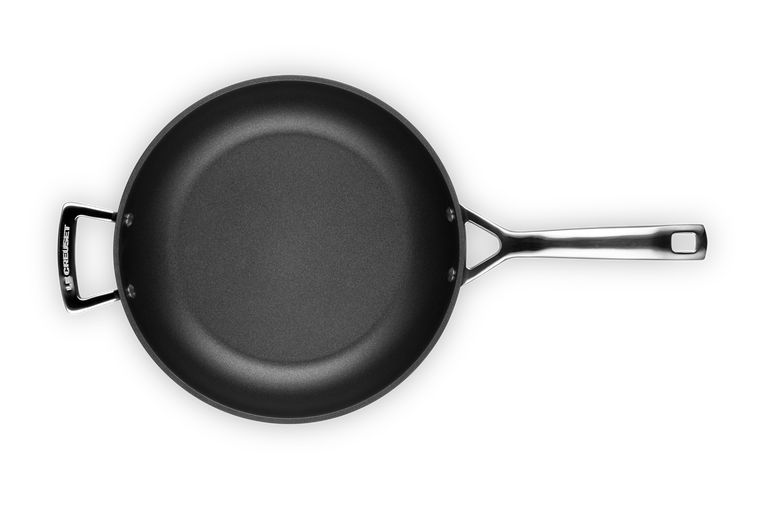 Toughened Non-Stick Deep Frying Pan with Helper Handle