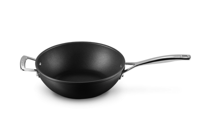 Toughened Non-Stick Stir-Fry Pan with Helper Handle