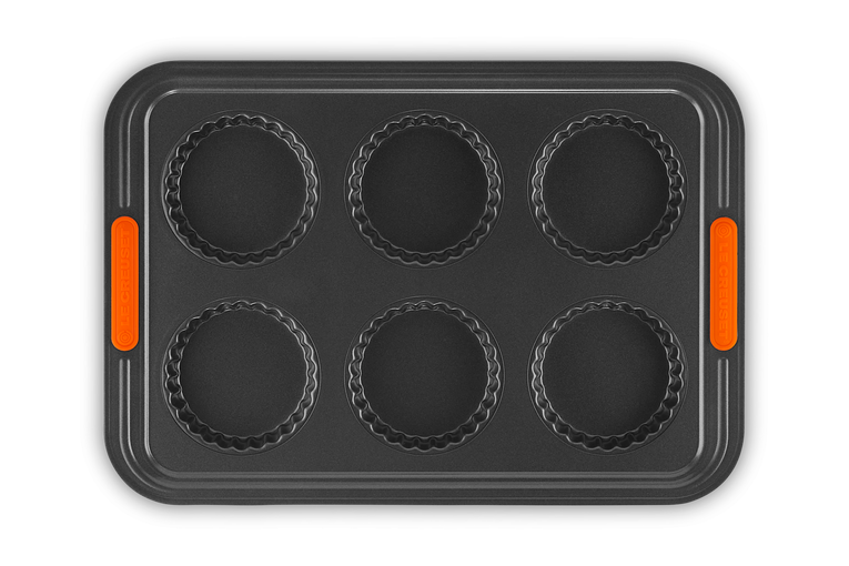 6 Cup Fluted Tart Tin Tray