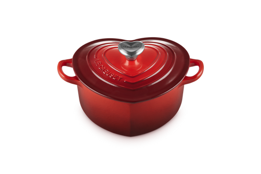 Cast Iron Heart Shaped Casserole with Heart Knob