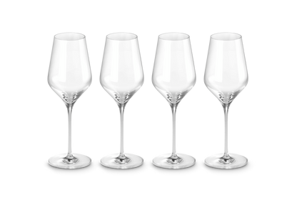 Set of 4 White Wine Glasses