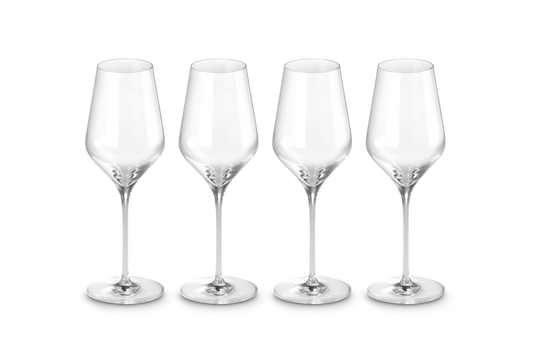 Set of 4 White Wine Glasses