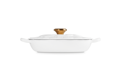 Cast Iron Petal Shallow Casserole