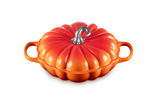 Cast Iron Pumpkin Shallow Casserole
