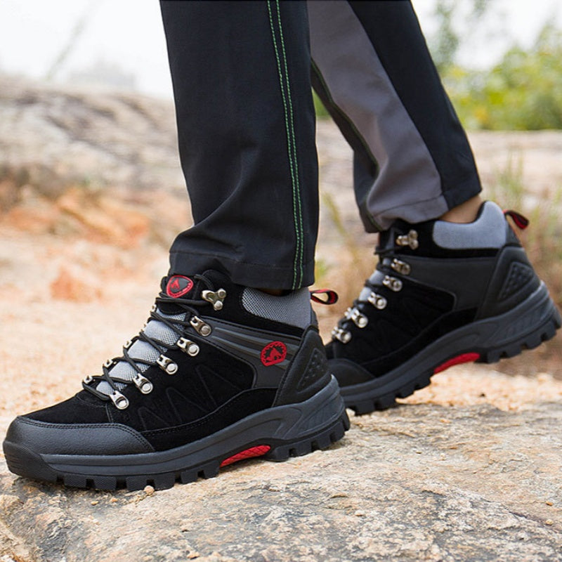 (⏰BLACK FRIDAY SPECIAL-70%OFF)Men's Mountaineering Orthopedic Ankle Support Hiking Boots Waterproof Non-Slip Wide Toe Tactical Boots