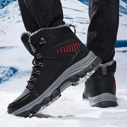 (Limited Time Event 49% OFF) Men’s Winter Waterproof and Cold Warm Snow Boots Orthopedic Arch Support Wide Toe Work Boots