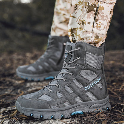 (⏰Limited Time Discount 49% off) Men's Lightweight  Breathable Durable Anti-slip Hiking Boots Combat Army Boots Work Boots