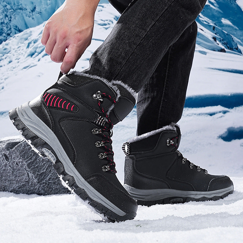(Limited Time Event 49% OFF) Men’s Winter Waterproof and Cold Warm Snow Boots Orthopedic Arch Support Wide Toe Work Boots