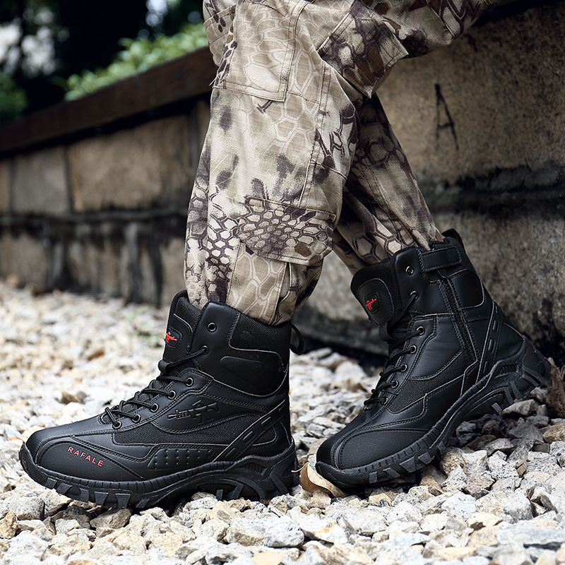 (🛒BLACK FRIDAY SPECIAL-70%OFF)Men's  Winter Anti-Puncture Wide Toe Combat Boots Waterproof Non-Slip Orthopedic Support Work Boots