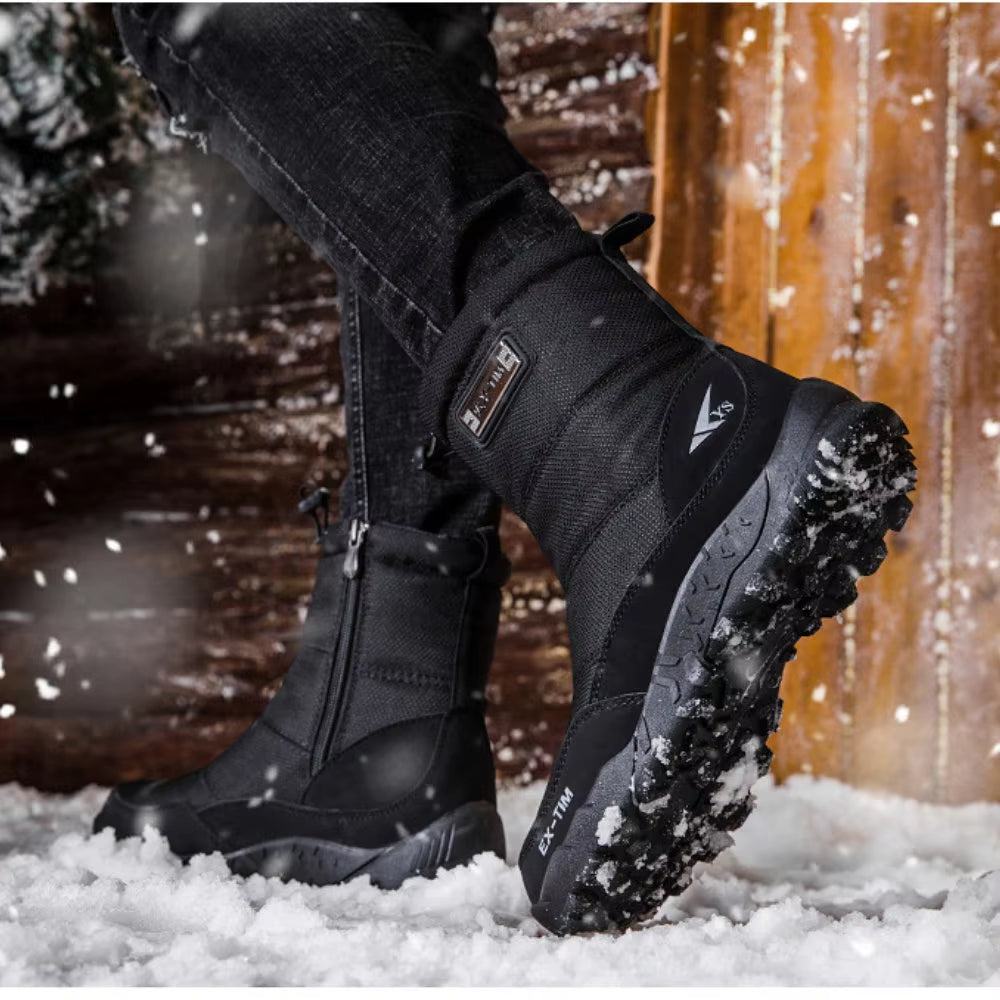 (Limited Time 70% Discount off)Men's Orthopedic Ankle Support Arch Support Snow Boots Waterproof Anti-Slip Warm&Light Hiking Boots