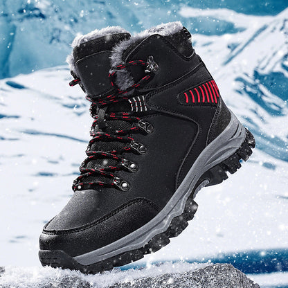 (Limited Time Event 49% OFF) Men’s Winter Waterproof and Cold Warm Snow Boots Orthopedic Arch Support Wide Toe Work Boots
