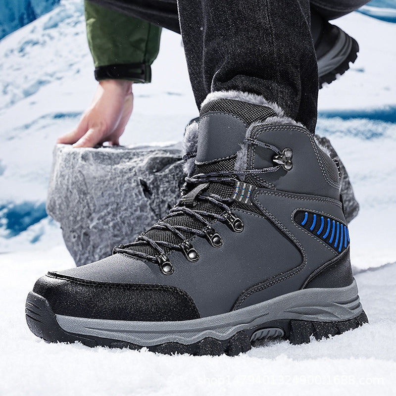 (Limited Time Event 49% OFF) Men’s Winter Waterproof and Cold Warm Snow Boots Orthopedic Arch Support Wide Toe Work Boots