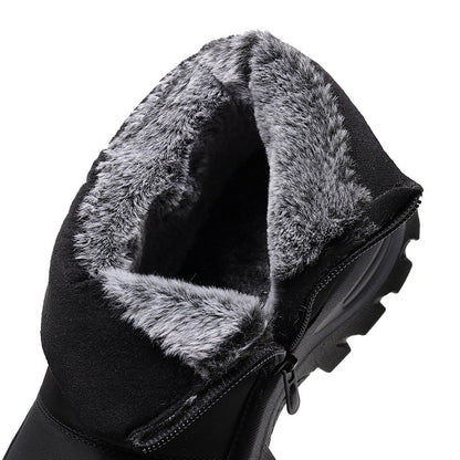 (Limited Time 49% Discount Event) Men's Orthopedic Arch Support Wide Toe Snow Boots Comfortable Waterproof Non-slip Warm Work Shoes